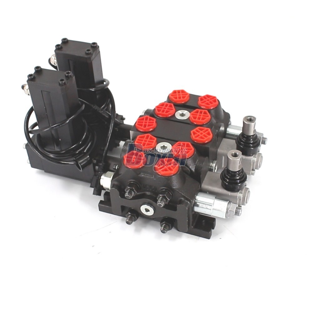 DCV60 Hydraulic 2 Spool Sectional Directional Valve with Electric Motor main image
